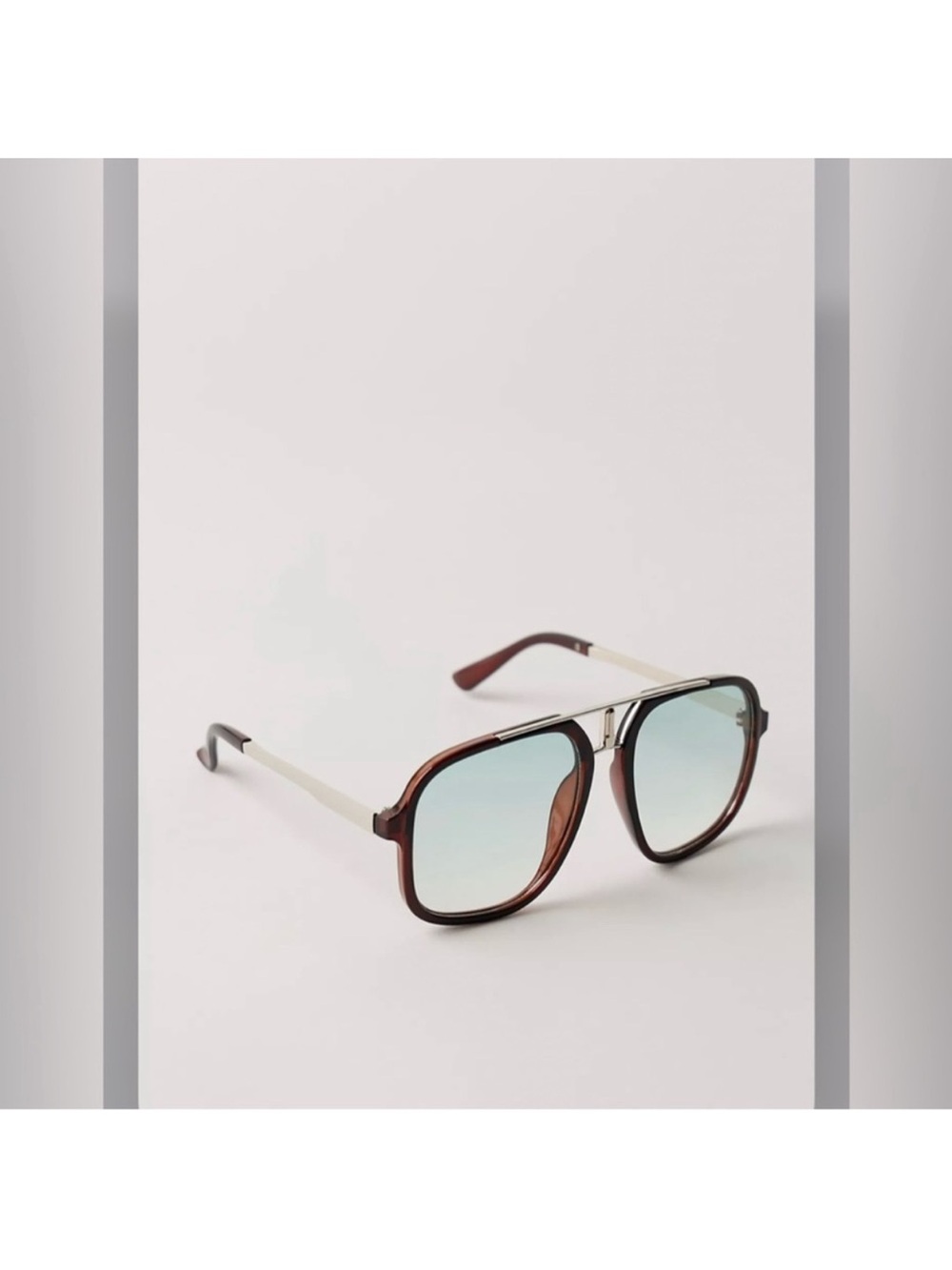 Free People Janis detail brown and silver sunglasses
